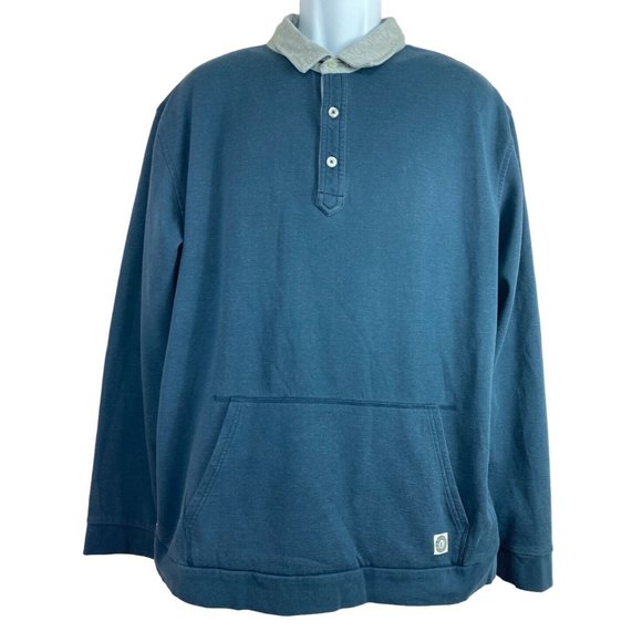 Linksoul Mens XL Navy Blue Polo Pullover Sweatshirt Long Sleeve Golf Long-Sleeve - Picture 7 of 8